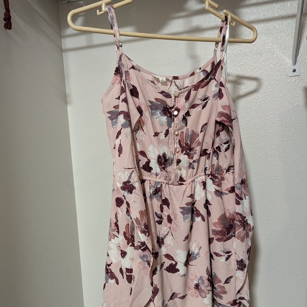 EUC Mauve Pink Floral A-line Dress